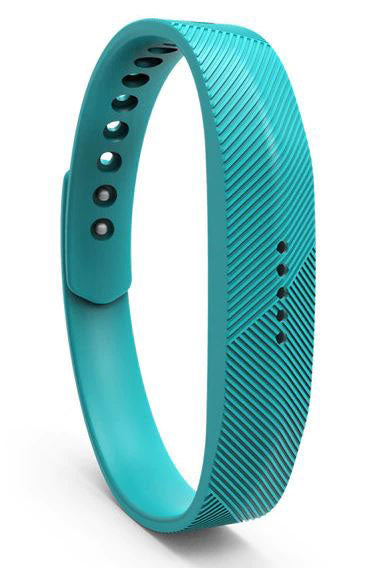 Fitbit Flex 2 Strap Silicone Large Small in teal green