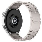 samsung galaxy watch 5 titanium strap closeup
