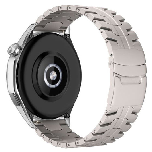 samsung galaxy watch 5 titanium strap closeup
