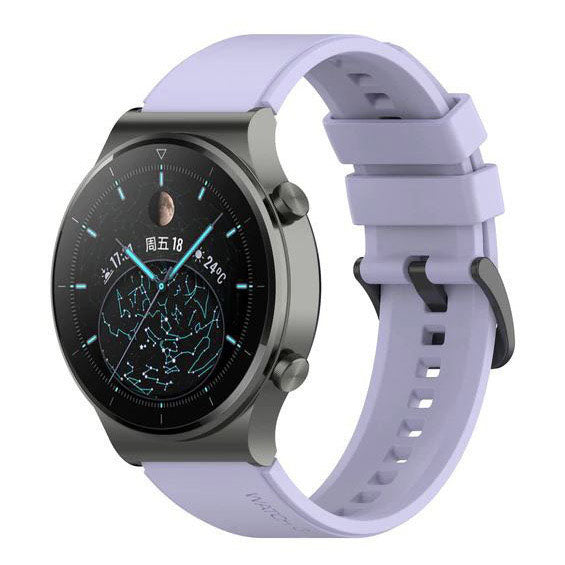 One Size Strap Galaxy Watch 3 45mm Silicone Buckle in violet