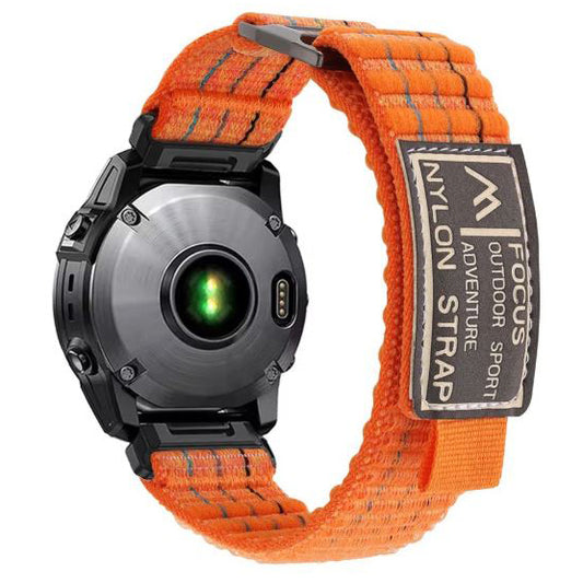 Vitality Orange garmin quatix 3x nylon strap loop
