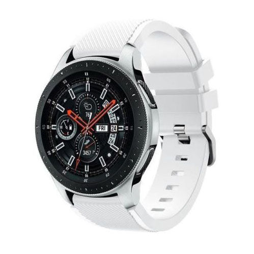 Galaxy Watch 3 45mm Strap Silicone Buckle One Size in white