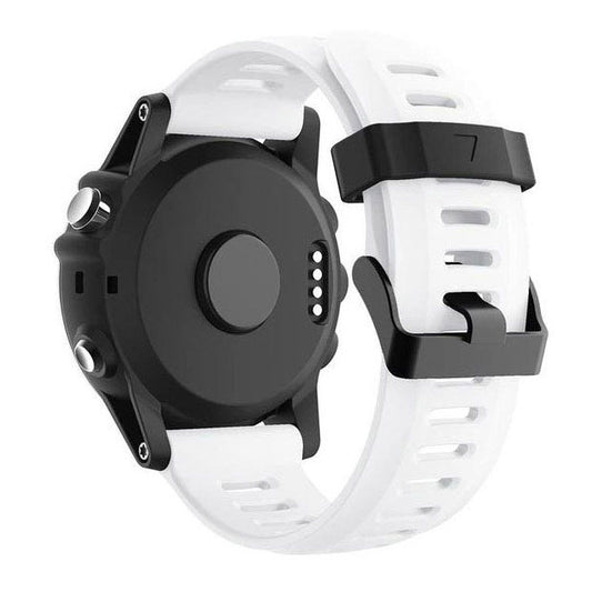 white silicone strap for garmin quatix 3x watch
