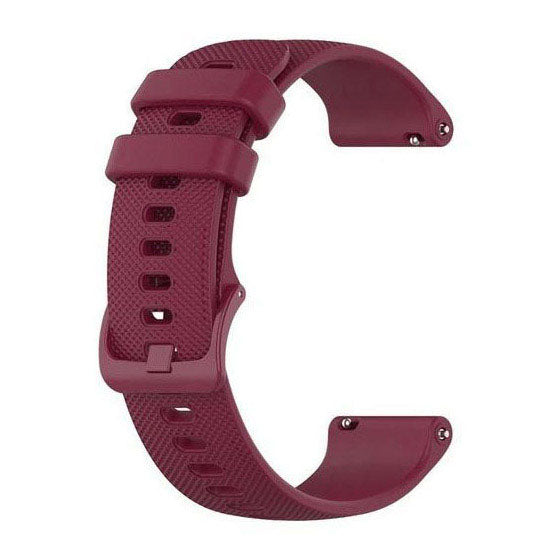 Plain Garmin Venu 2S Strap in Silicone in wine red