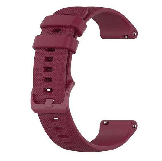 Garmin Venu 2S Strap Silicone One Size Buckle in wine red