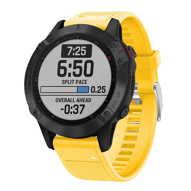 Strap For Garmin Forerunner 955 Silicone in yellow
