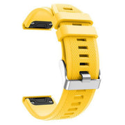 yellow garmin epix 1 watch strap side view
