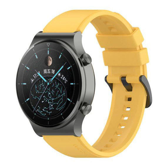 Strap For Huawei Watch 3 Plain in yellow