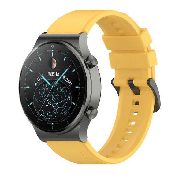 Silicone Strap One Size Galaxy Watch 3 45mm in yellow