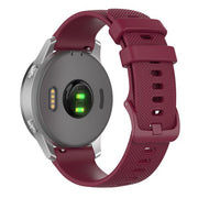 Amazfit 2 silicone replacement strap with buckle in wine red
