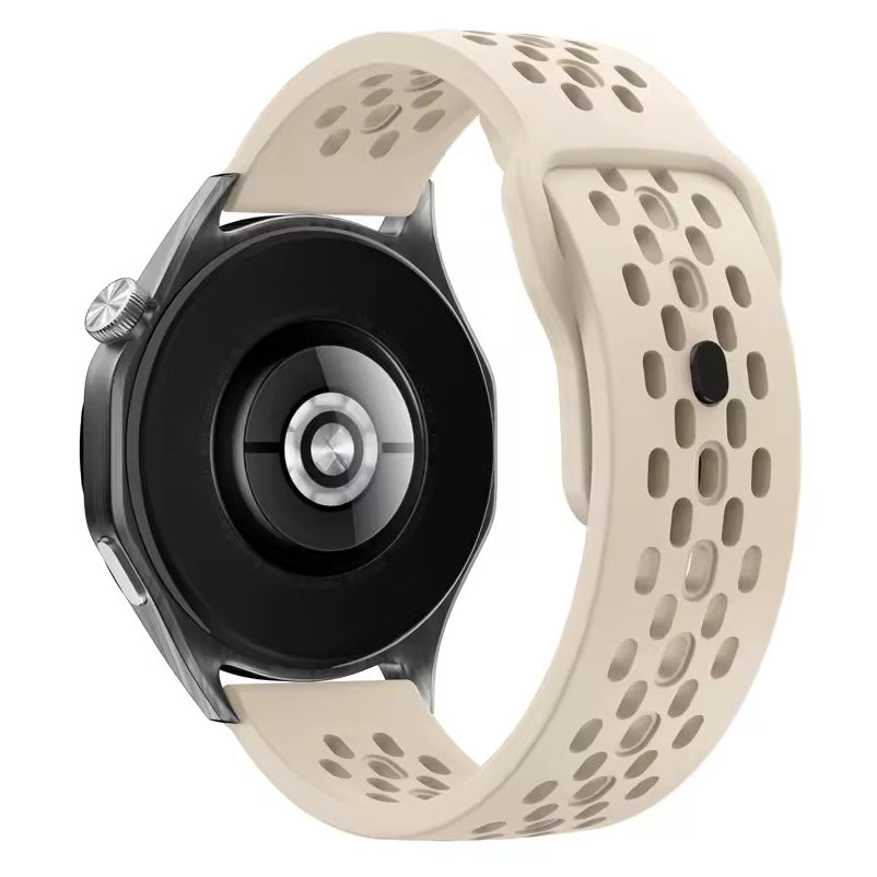Amazfit BIP 6 silicone strap with ventilation in beige