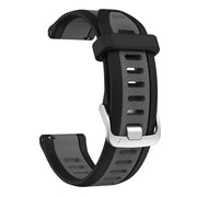 amazfit bip textured silicone strap in black grey