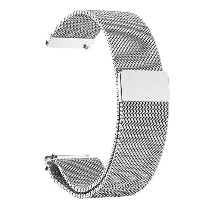 Coros Apex 2 Pro magnetic mesh watch strap in silver