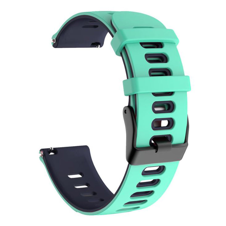 Coros Apex 2 Pro silicone replacement strap in teal blue