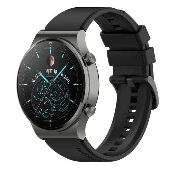 Coros Apex 2 Pro silicone watch strap in black