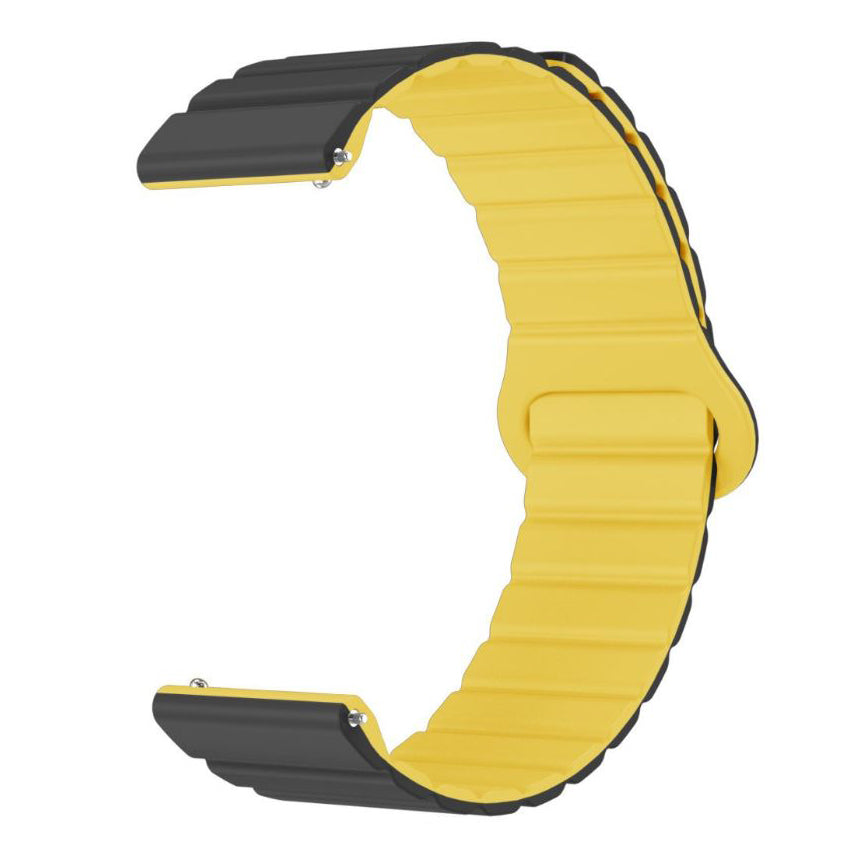 premium silicone replacement strap coros in black yellow