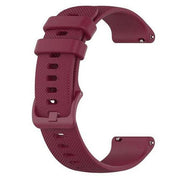 coros apex 4 silicone strap plain design in wine red
