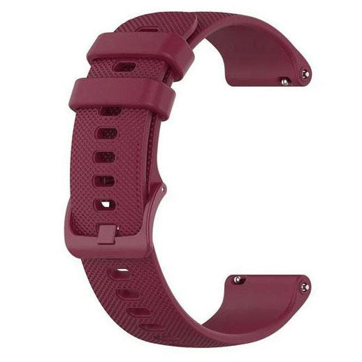 coros apex 4 silicone strap plain design in wine red
