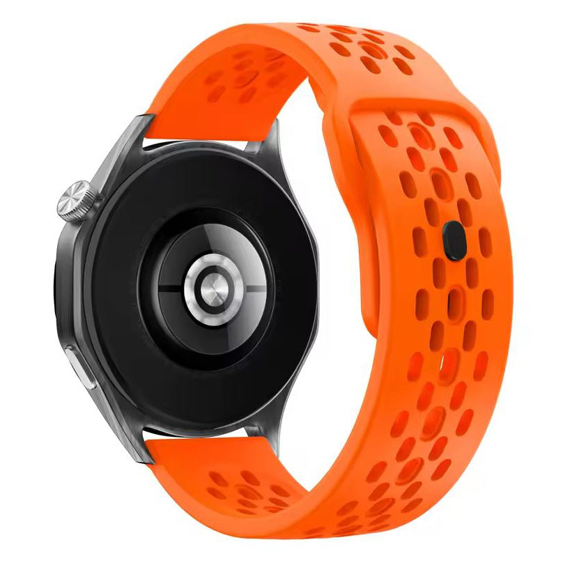 coros apex 42mm silicone strap replacement in orange
