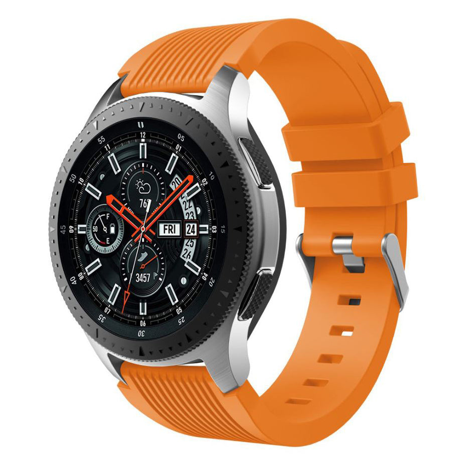 Coros Apex Pro grooved silicone strap in orange