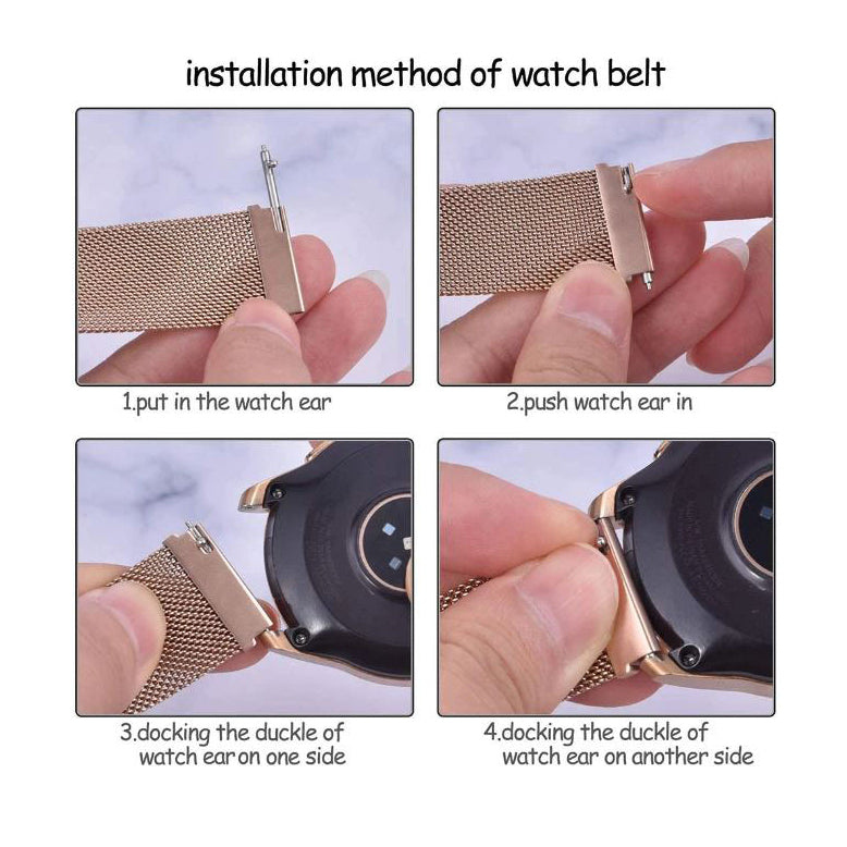 Coros Apex Pro woven Milanese replacement band installation guide