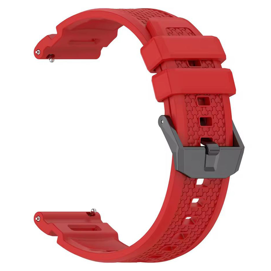 Coros Nomad silicone band with buckle in red
