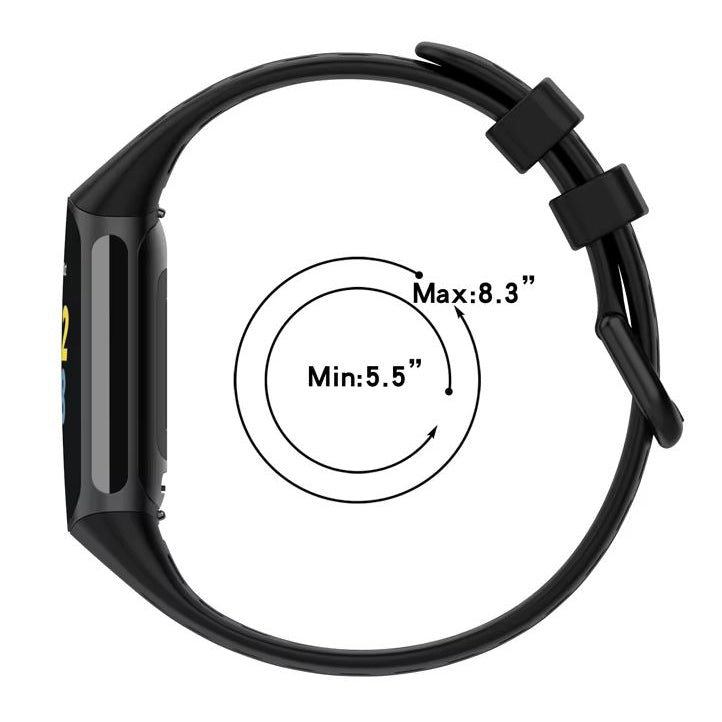 Fitbit Charge 5 silicone replacement band size guide