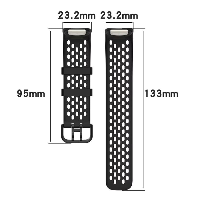 Fitbit Charge 5 breathable fitness strap dimensions