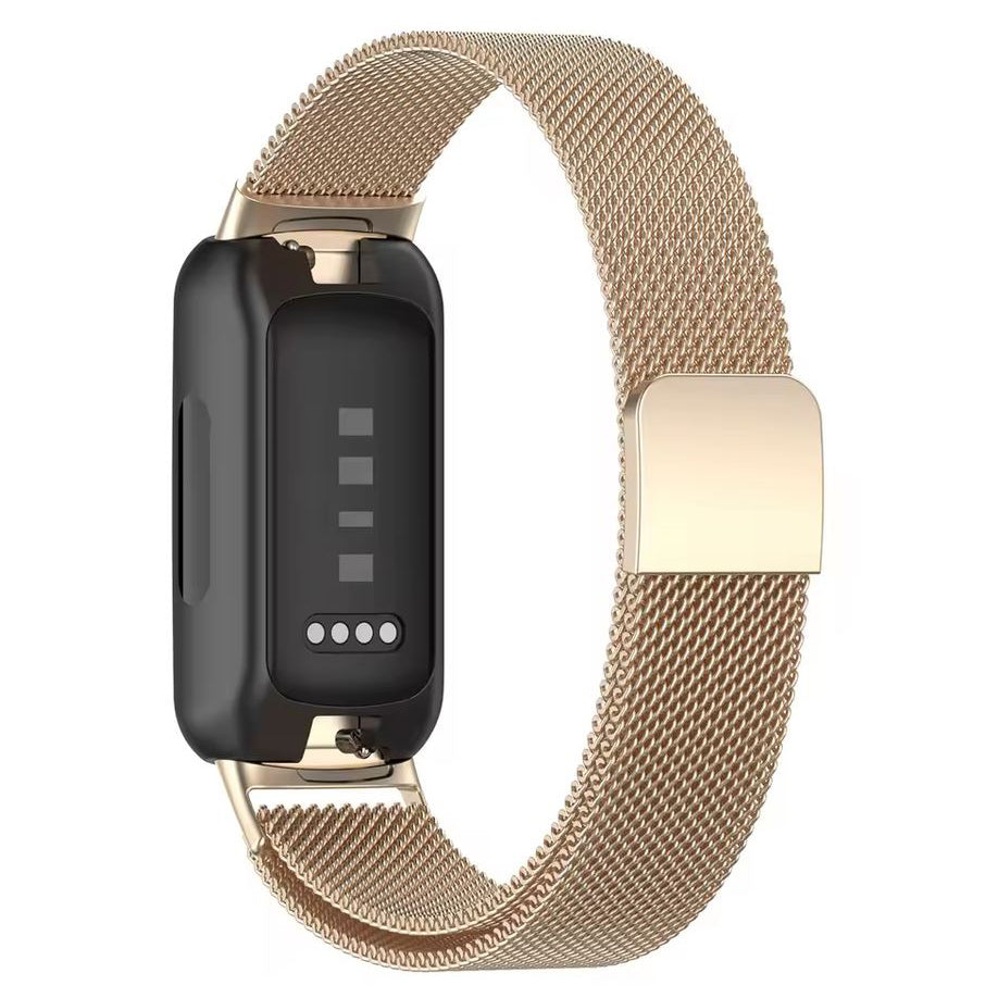 Fitbit Inspire 3 Milanese mesh band in champagne gold