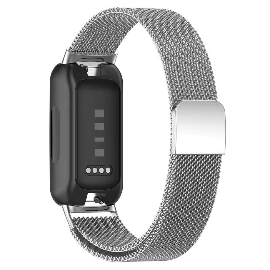 Fitbit Inspire 3 magnetic metal strap in silver
