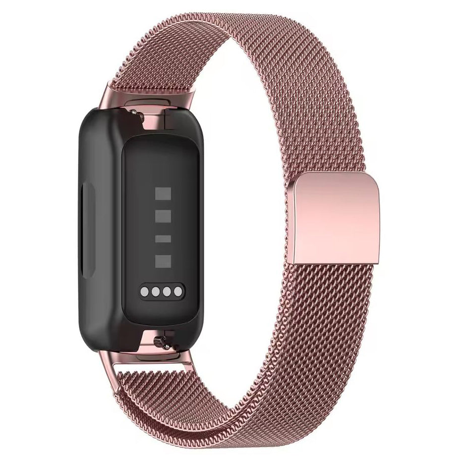 Fitbit Inspire 3 stainless mesh wristband in rose pink