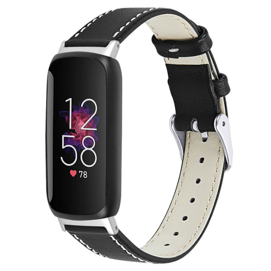 Fitbit Inspire 3 classic PU leather band in black