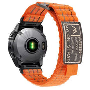 Garmin D2 Mach 1 nylon replacement band in vitality orange