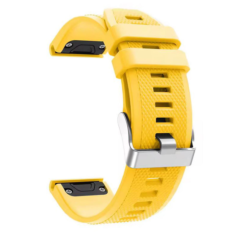 Garmin Descent G2 textured silicone band in yellow
