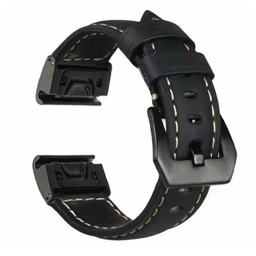 Garmin Epix Pro Gen 2 cowhide band in black
