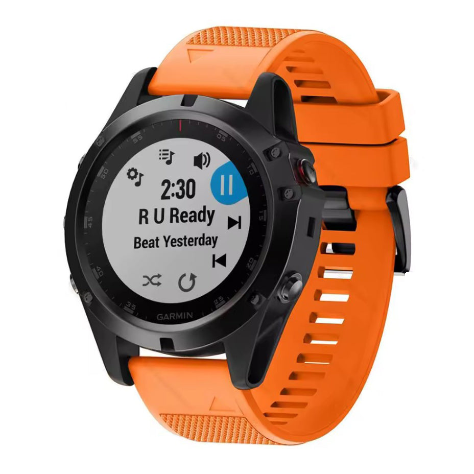 Garmin Epix Pro Gen 2 textured watch band in orange