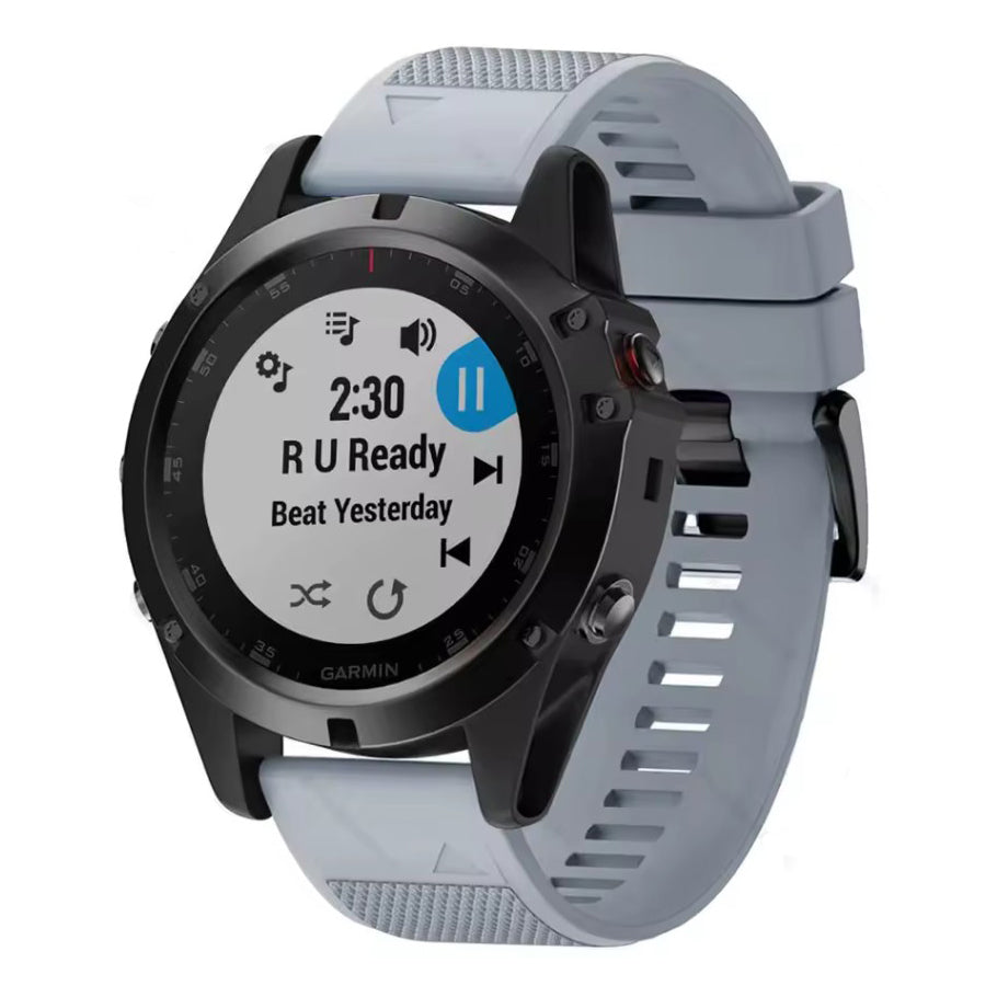 Garmin Epix Pro Gen 2 Replacement Silicone Band in dark grey