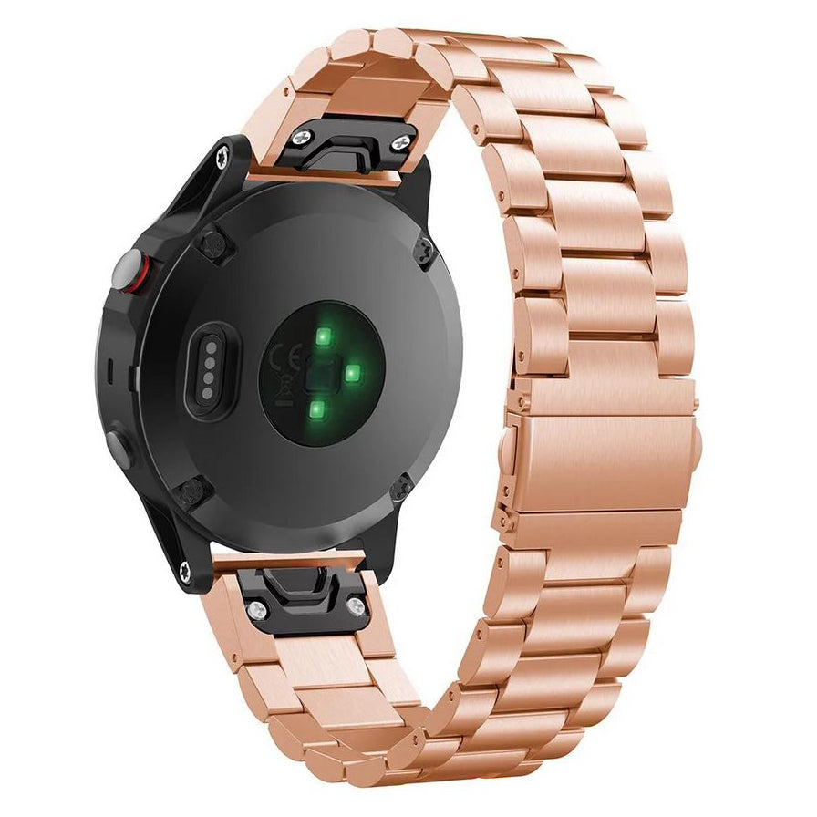 garmin fenix 5s plus metal watch band in rose gold
