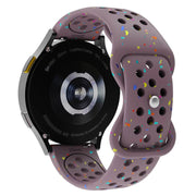 Garmin Forerunner 255S breathable silicone strap in smoky purple