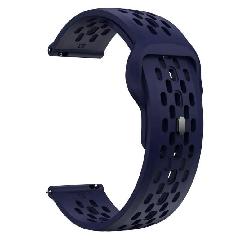 garmin forerunner 265s breathable silicone strap in midnight blue