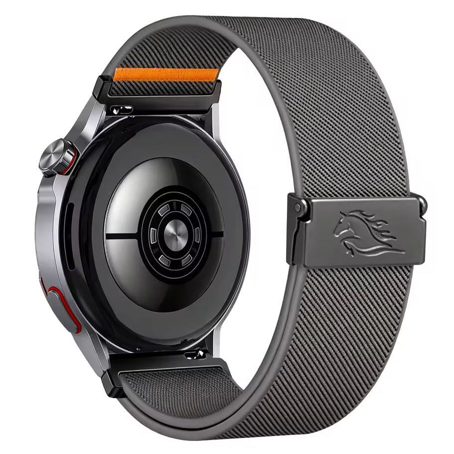 Garmin Forerunner 265S nylon replacement watch strap in dark grey