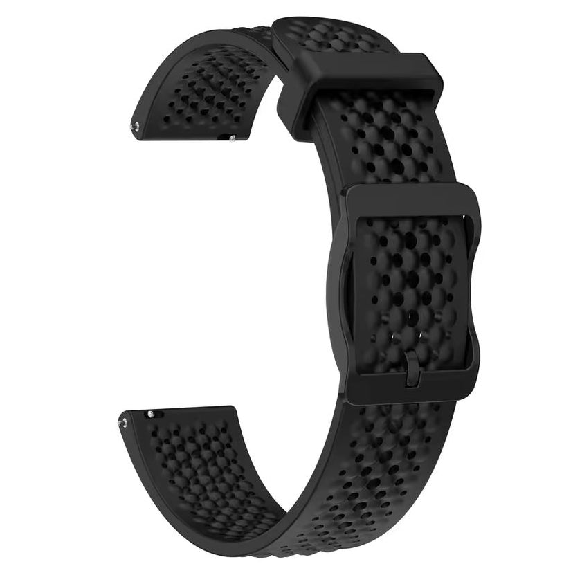 Garmin Lily 2 Active breathable silicone strap in black