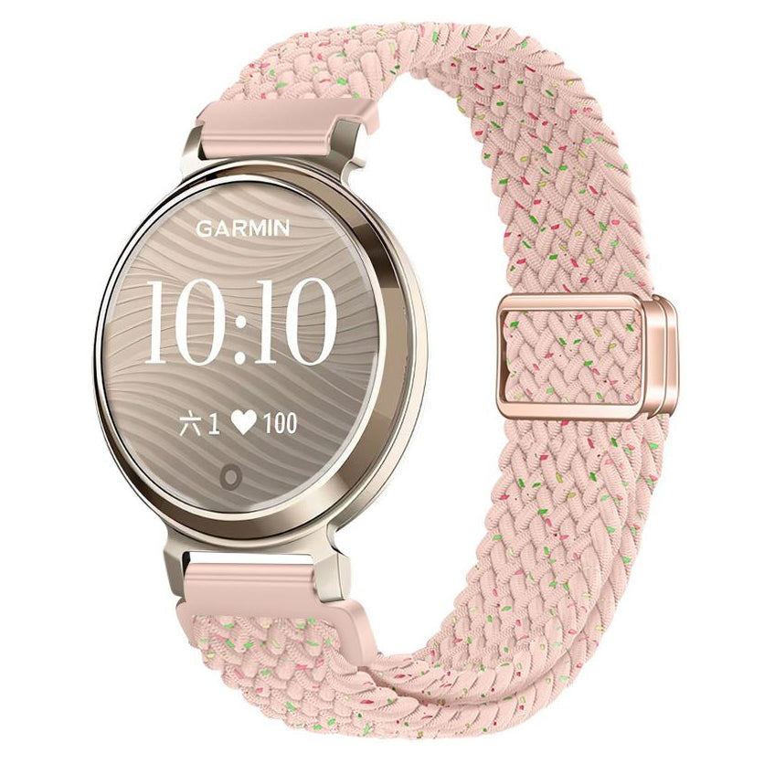 Garmin Lily 2 Active adjustable loop wristband in starlight pink