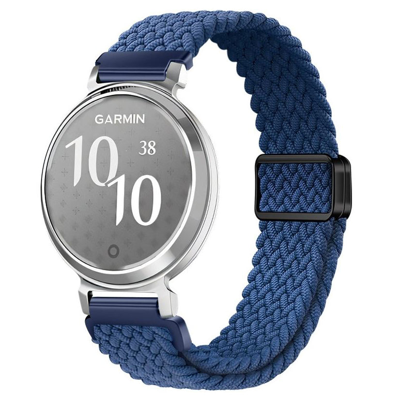 Garmin Lily 2 Active nylon bohemian strap in blue
