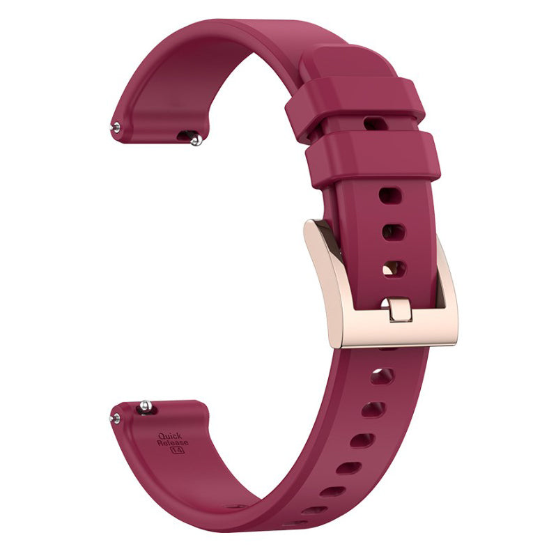 Garmin Lily 2 Classic silicone replacement strap in burgundy