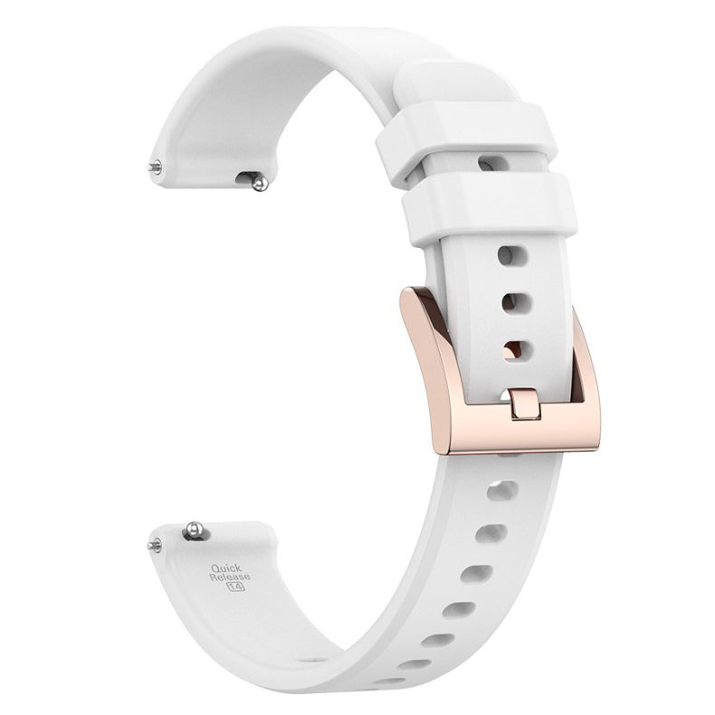 Garmin Lily 2 Classic silicone buckle strap in white