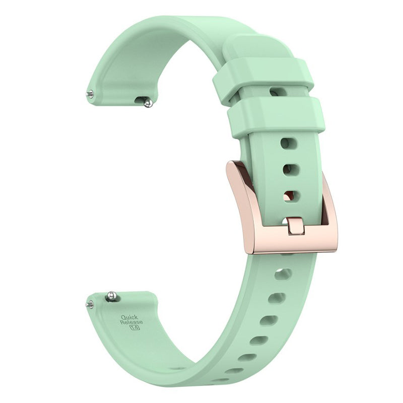 garmin lily 2 silicone strap design in light green

