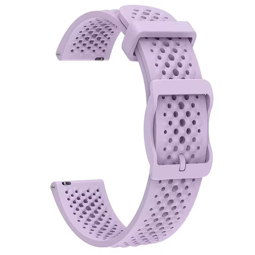 Garmin Lily 2 lightweight breathable silicone band in lavender purple