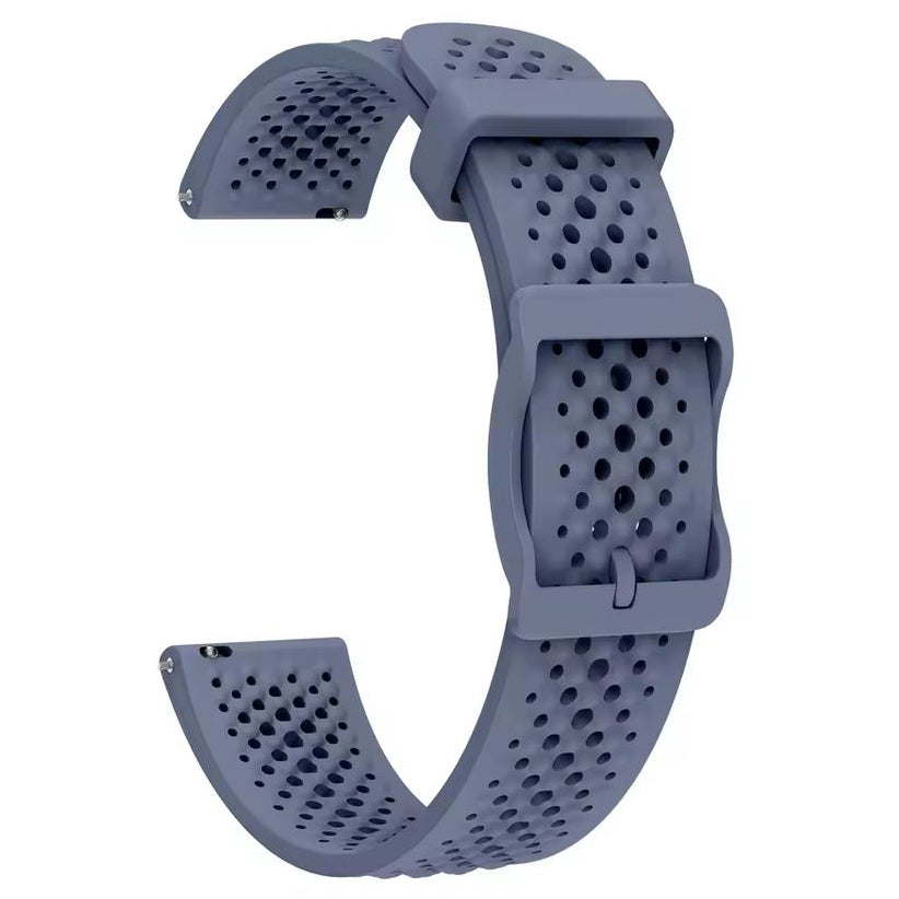 Garmin Lily 2 adjustable buckle silicone strap in blue grey