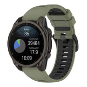 garmin tactix 8 silicone replacement band in army green
